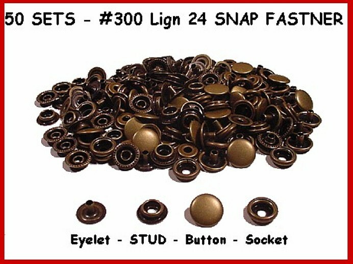 Quality NICKEL 200 pcs 50sets LEATHER SNAPS FASTNER