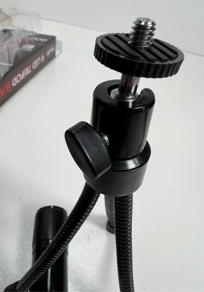9 LED Tripod Flashlight w/ Pivoting Head and Adjustable Legs