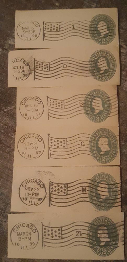 Metermail Mail Flag Cancellation With 6 Different Hard To Found Numbers From...