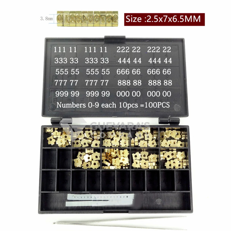 Solid Ink Coding Machine Letter/Brass Character Letter Number Alphabet with Hole