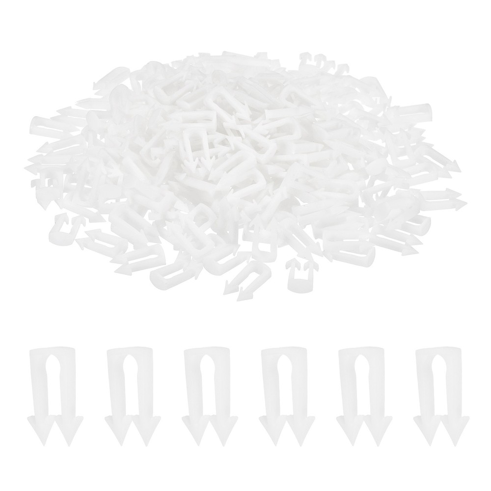 1/2 in Cable Clips, 500Pcs Electrical Wire Cable Clip Nail Clips, White