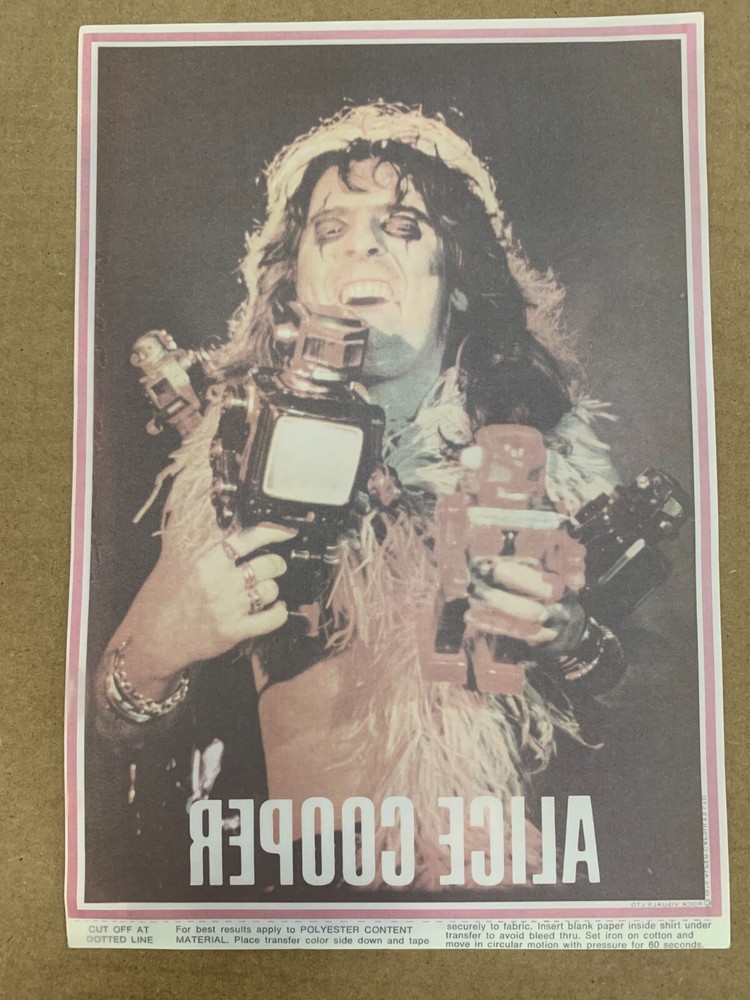 ALICE COOPER iron on transfer