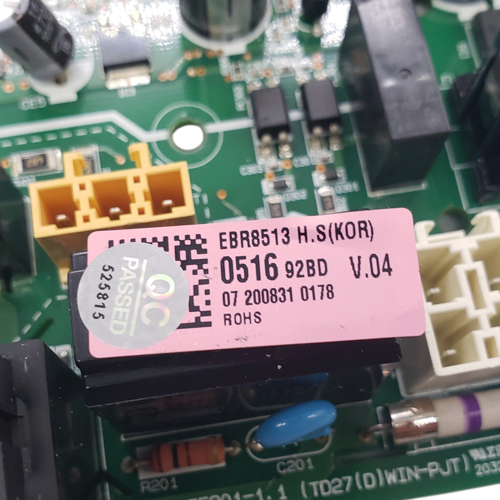 OEM LG Dryer Control EBR85130516 1-Year Warranty Free Same Day Shipping