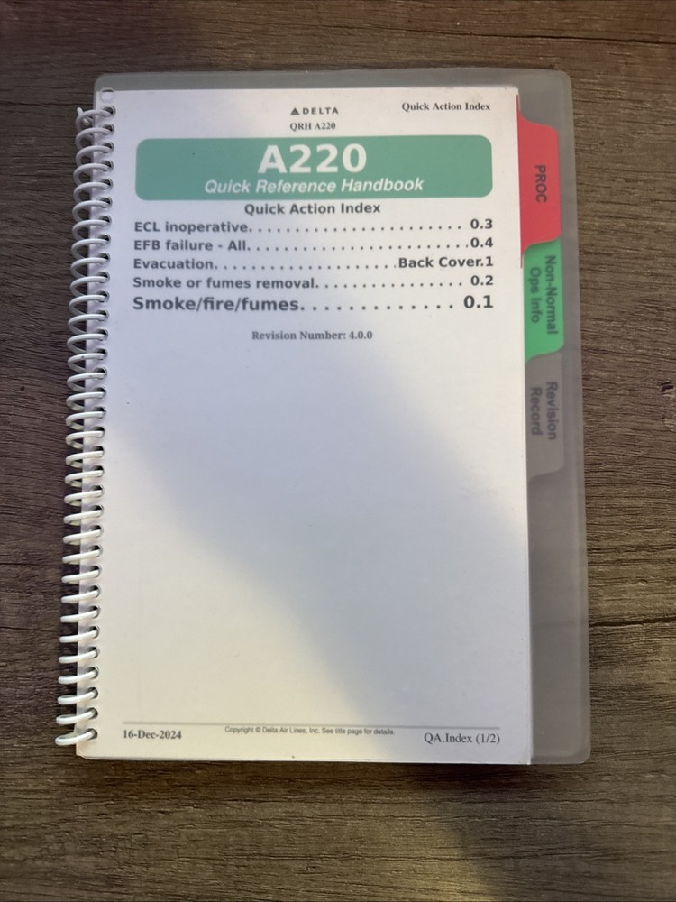 Airbus A220 Quick Reference Handbook for Pilots