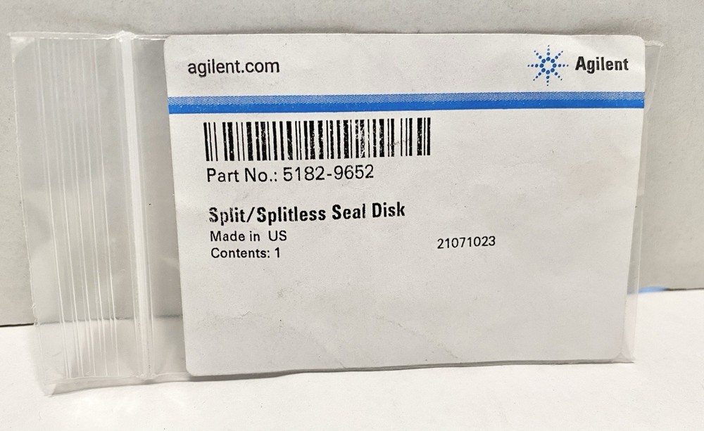 Agilent 5182-9652 Split/Splitless Seal Disk  (Gold Plated)