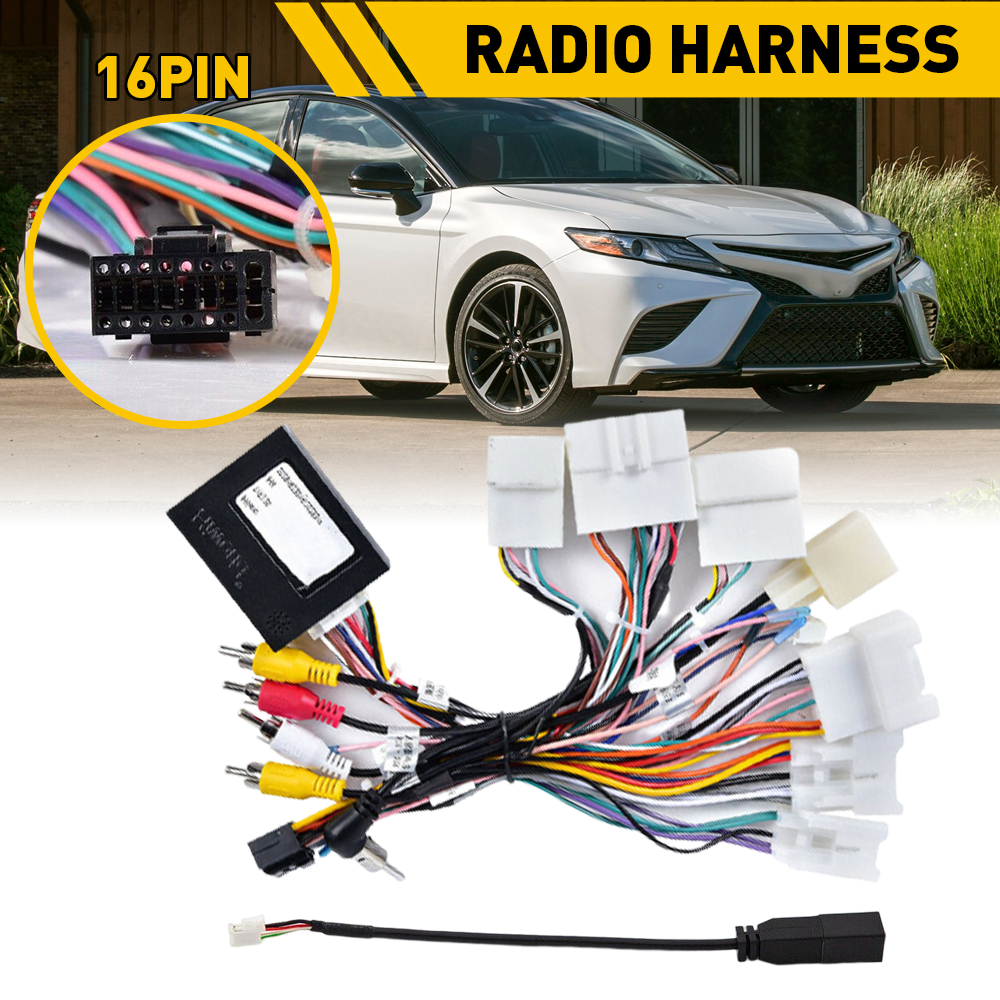 For Toyota Car Stereo Radio Power Harness Cable Wire Adapter Support JBL AMP
