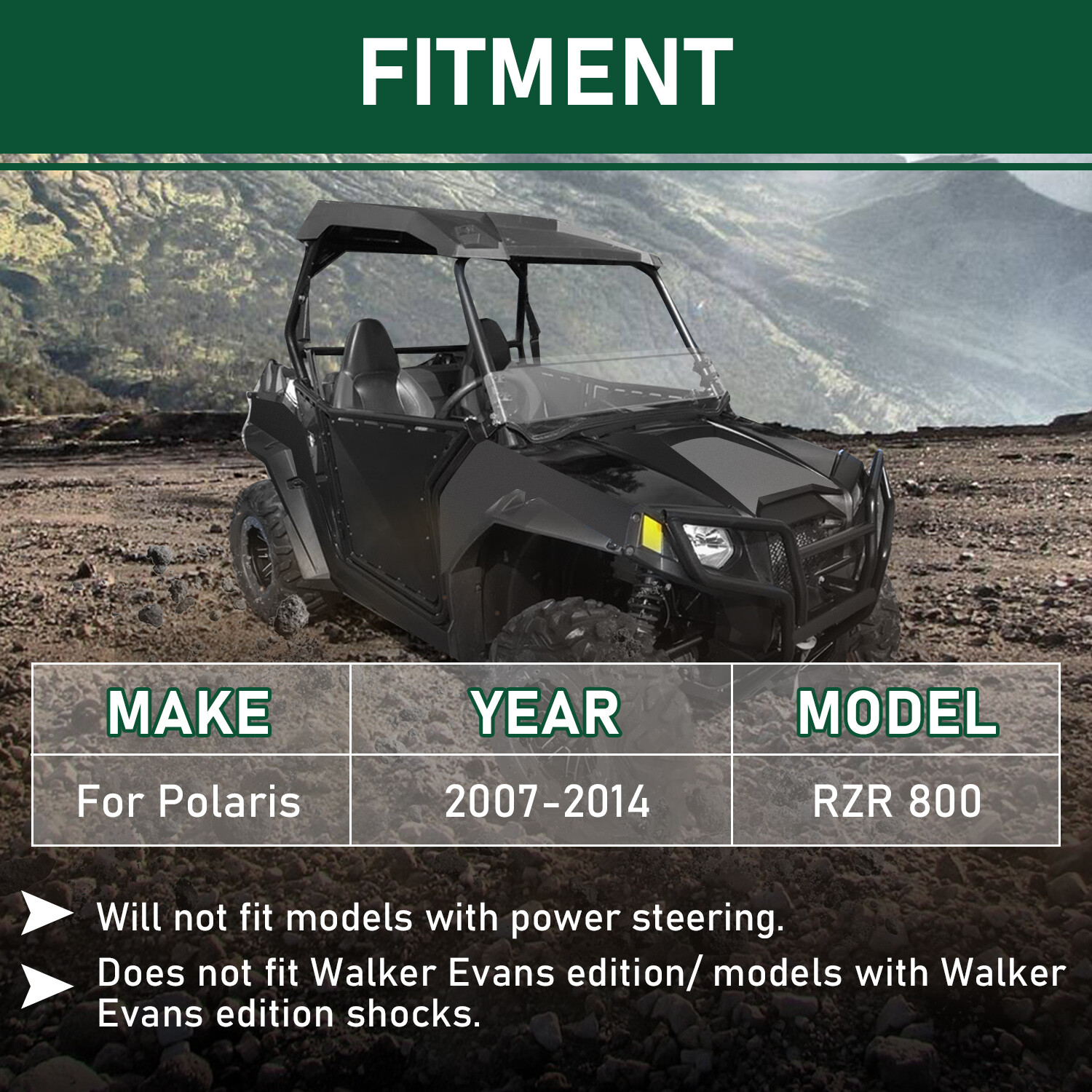 Zinc-Plated 3" Full Lift Kit+Sway Bar Quick Disconnect For Polaris RZR 800 07-14