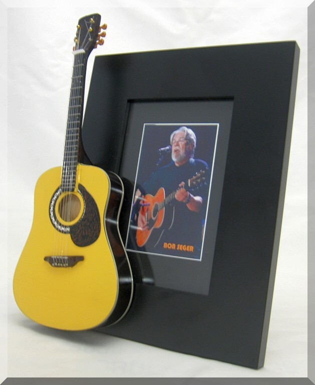 BOB SEGER Miniature Guitar Frame