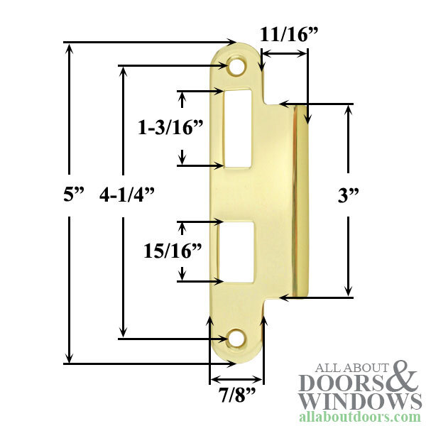 Ashland Strike Plate, Right Handed