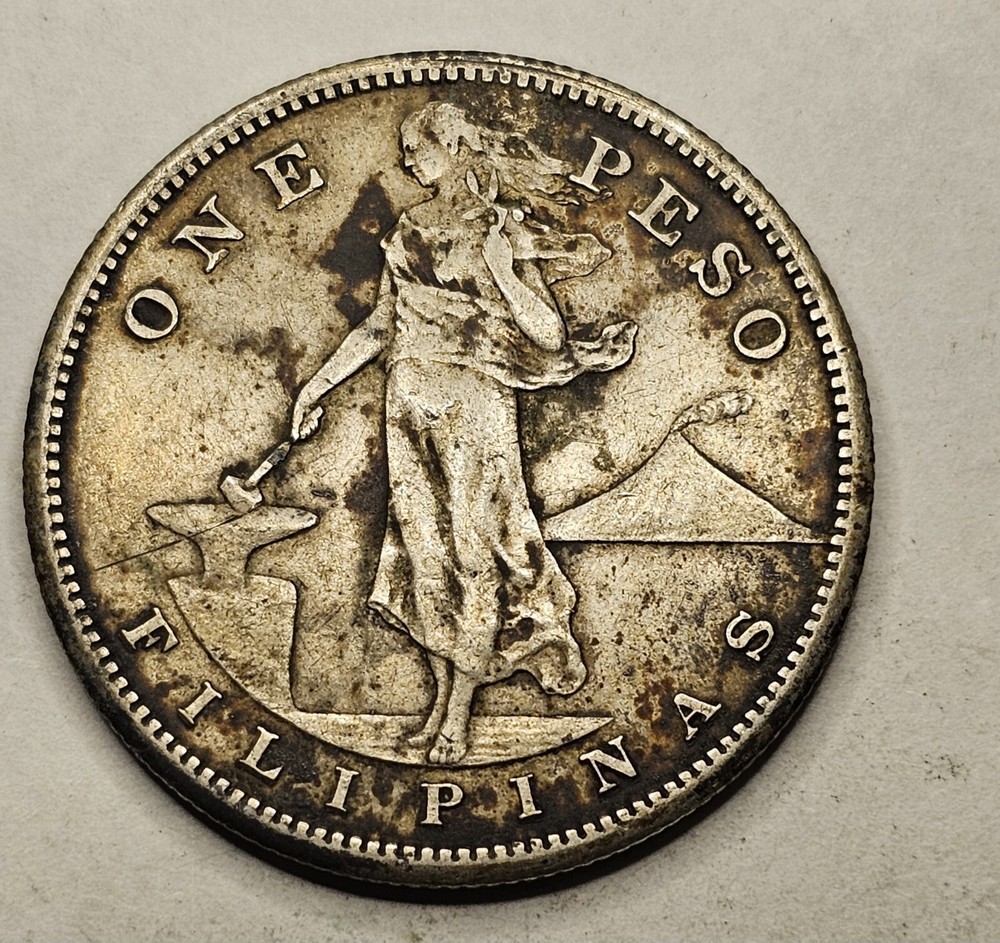 PHILIPINAS 1 PISO 1909  SILVER