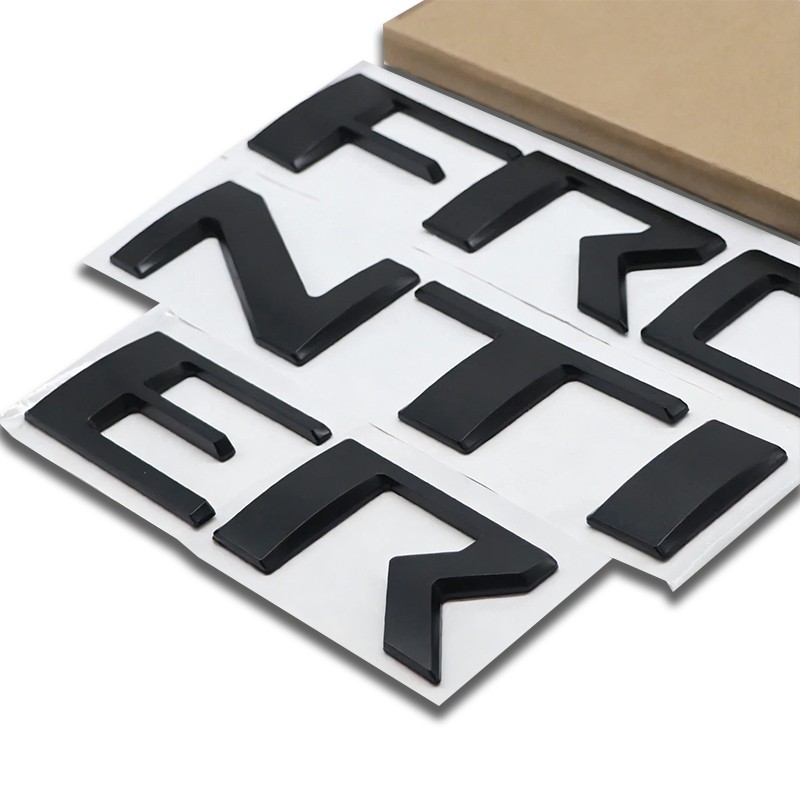 Tailgate Letter For Frontier 2022-2025 Insert Emblem Matte Black 3D Rear Decals