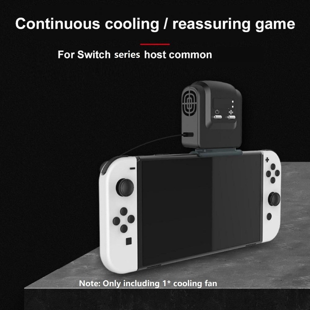 Cooling Fan For Switch Console Cooler Radiator Host Base Heatsink +Indicator