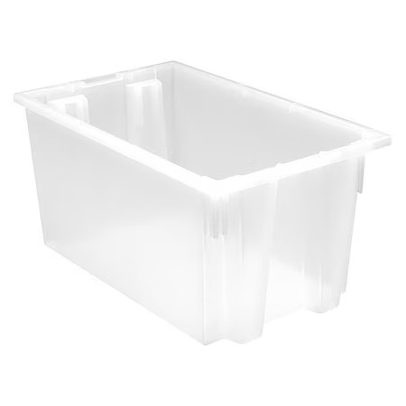 Quantum Storage Systems Snt240cl Stack & Nest Storage Container, 12.7 Gal,