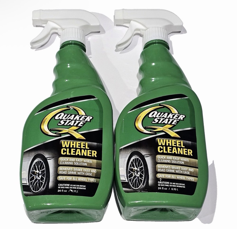 2 Pack Quaker State Wheel Cleaner Quick & Easy Cleaning Solution 24oz