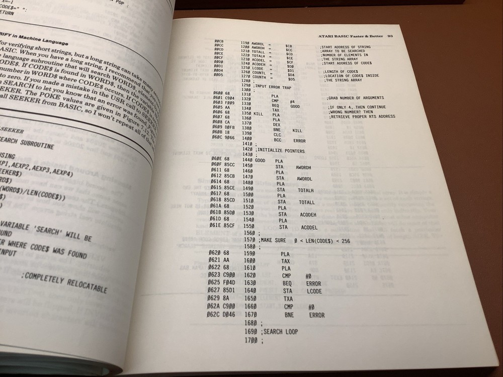 Atari Basic Faster & Better- Info Series Vol. 1 Carl M Evans; Atari MANUAL ONLY