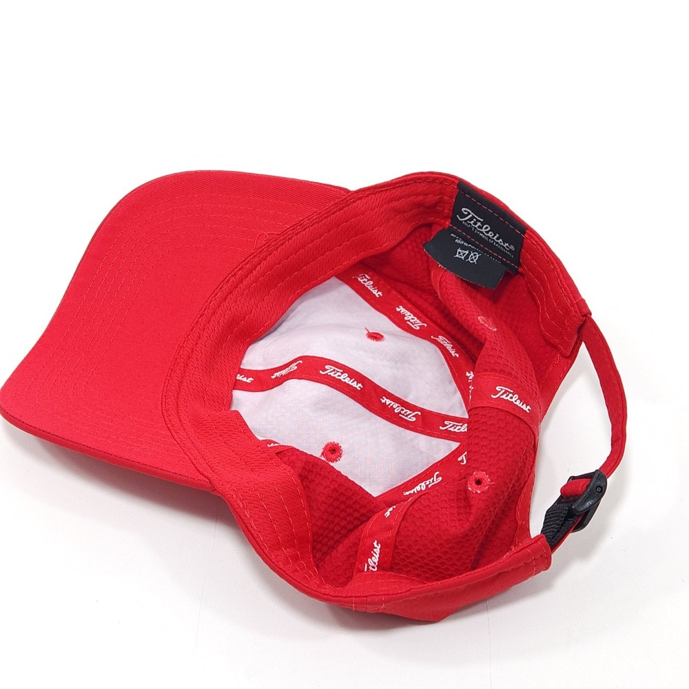 Titleist Solid Red Strap Back Hat