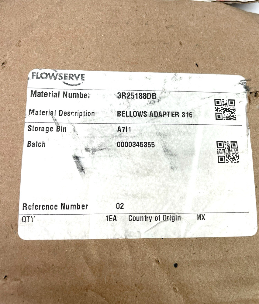 FLOWSERVE 3R25188DB Bellows Adapter 316