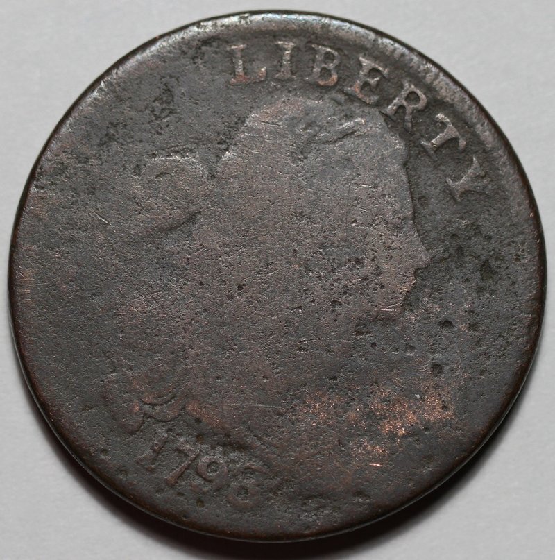 1798 Draped Bust Large Cent - US 1c Copper Coin