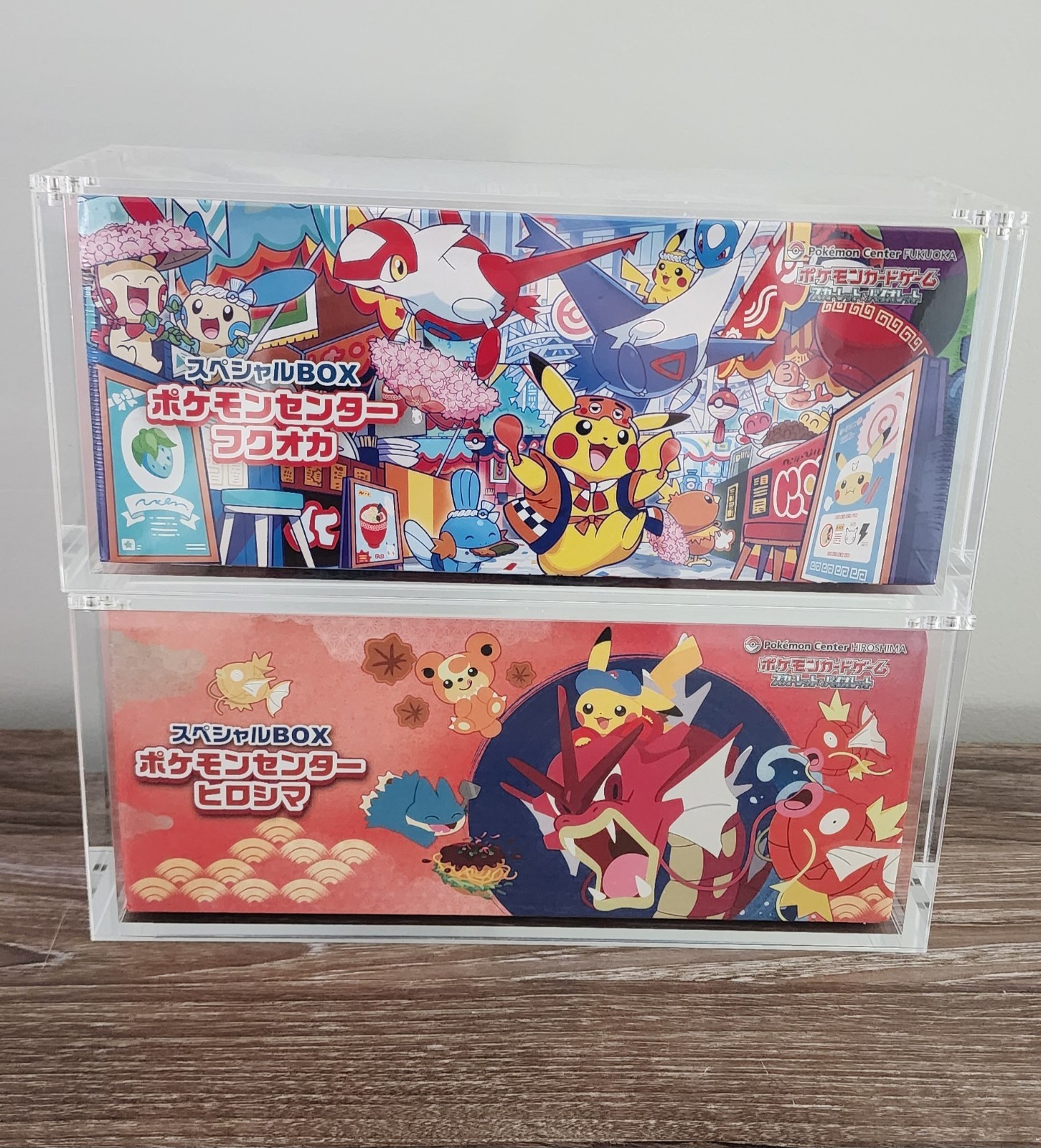 Acrylic Case Pokémon Center Tohoku Hiroshima Fukuoka Special Box- PERFECT FIT!!!