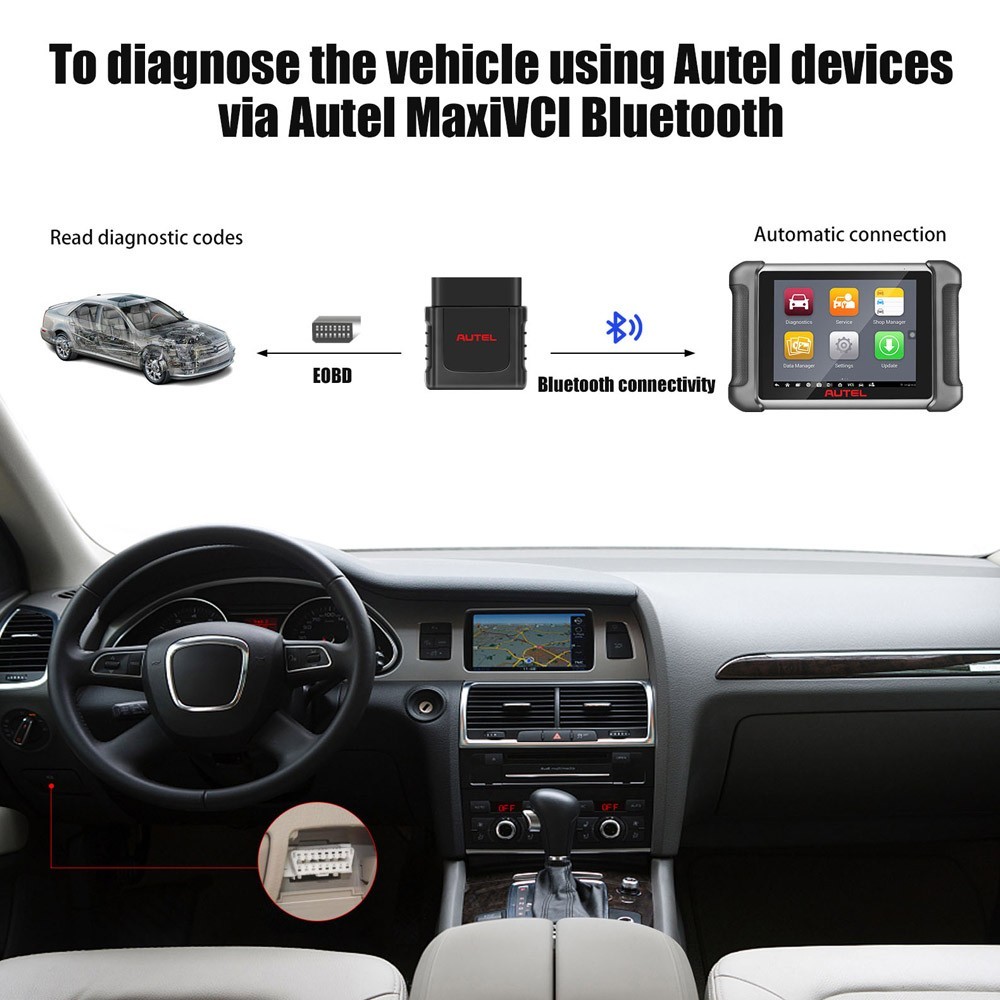 AUTEL MaxiVCI Mini Wireless Bluetooth Connection Interface for MK808BT MP808TS