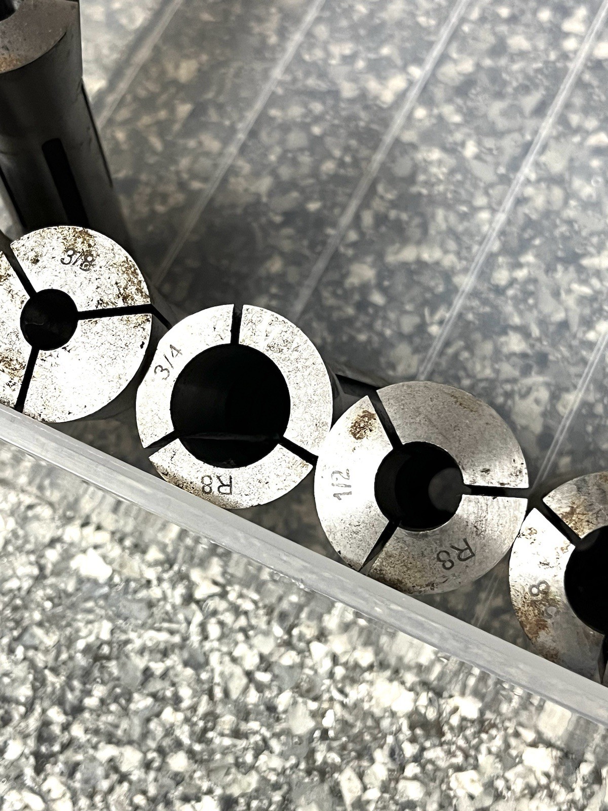 Vintage lot of 11 R8 Collets