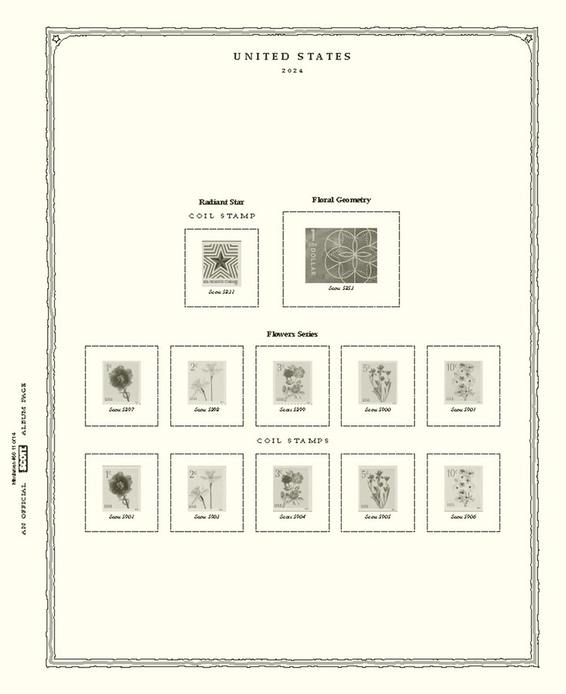 Scott US Minuteman Supplement #56 for Stamp issued in 2024