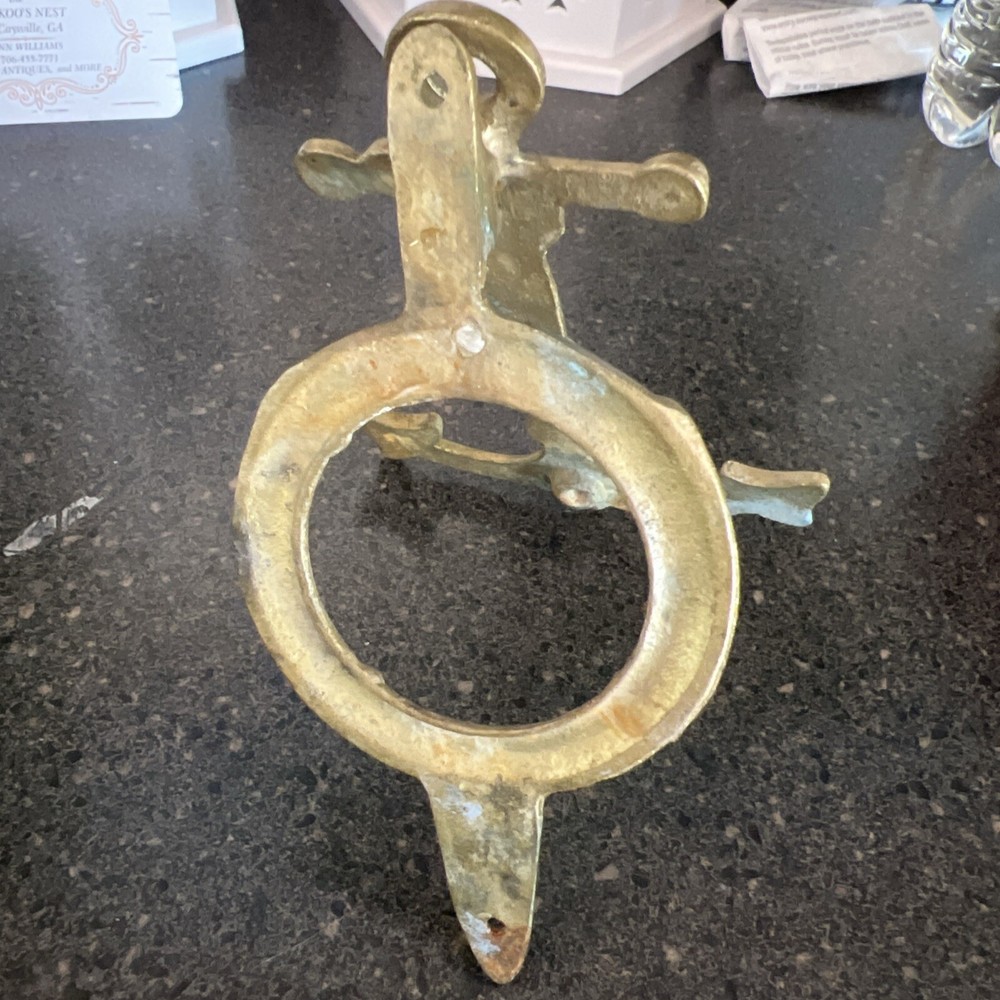Vintage Brass Anchor Door Knocker