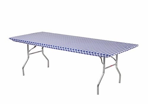 Kwik-Covers 10 Pack of Fitted Rectangular Plastic Table Covers - 6' Foot or 8'