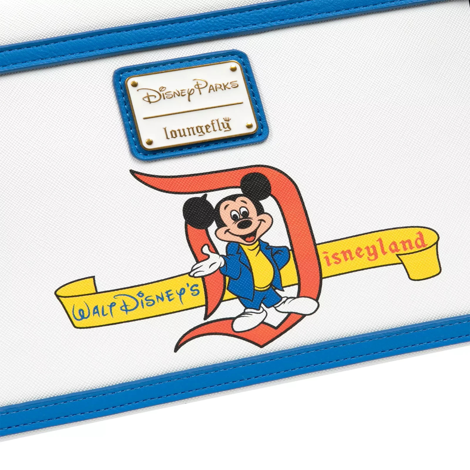 Loungefly Mickey Mouse & Friends Crossbody Bag - Disneyland 70th Anniversary