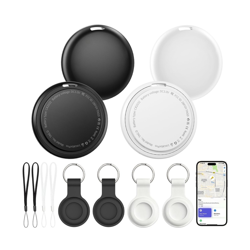 Air Tracker Tags 4 Pack, Bluetooth Smart Tag for Item Finder, Compatible with...