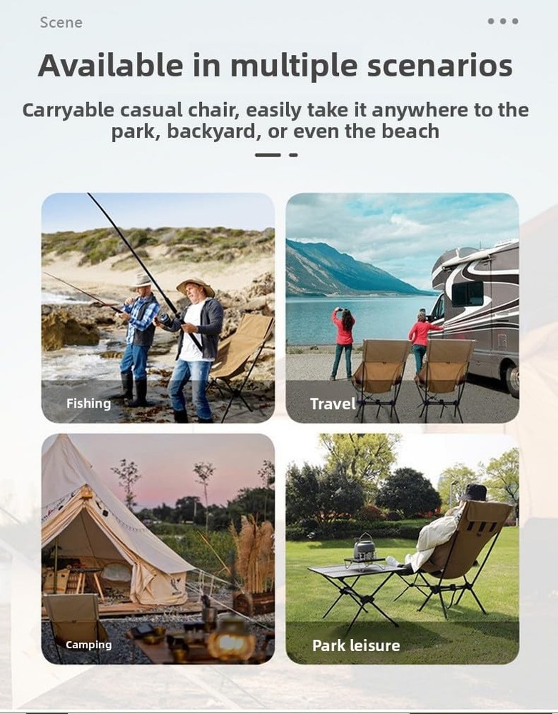 Portable Folding Camp Stool Lightweight Foldable Camping Stool Collapsible Ba...