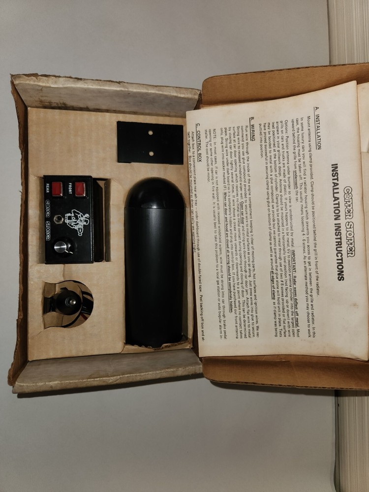 RADAR DETECTOR # CSF-1 COPPER STOPER