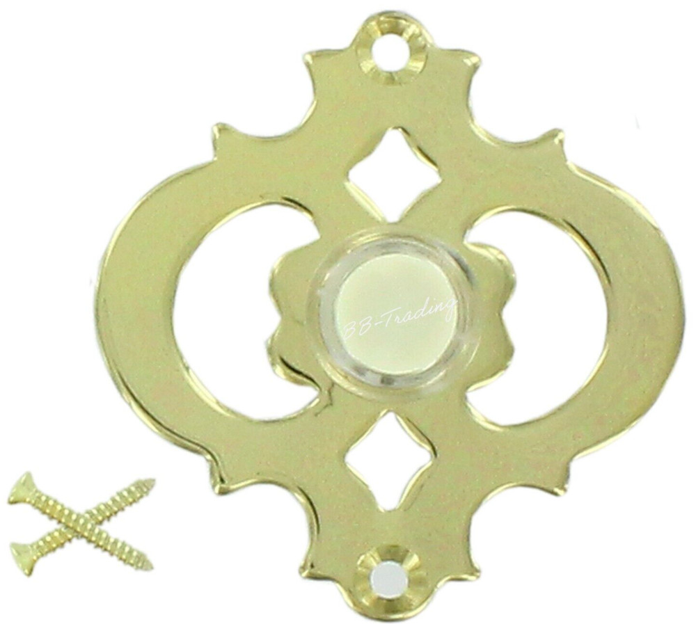 NUTONE MASTERPIECE SERIES PB32-LPB SOLID BRASS LIGHTED PUSHBUTTON