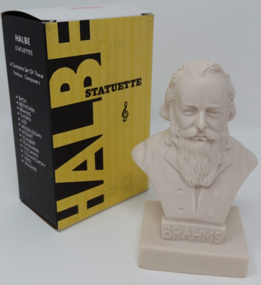 Brahms Halbe Musical Composer Statuette 5"