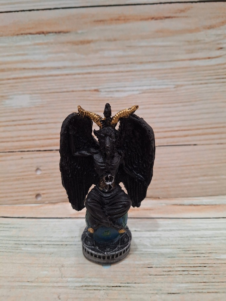 Templar Sabbatic Goat Baphomet Satan Black / Size 4.5" X 2.5" / Devil / Evil