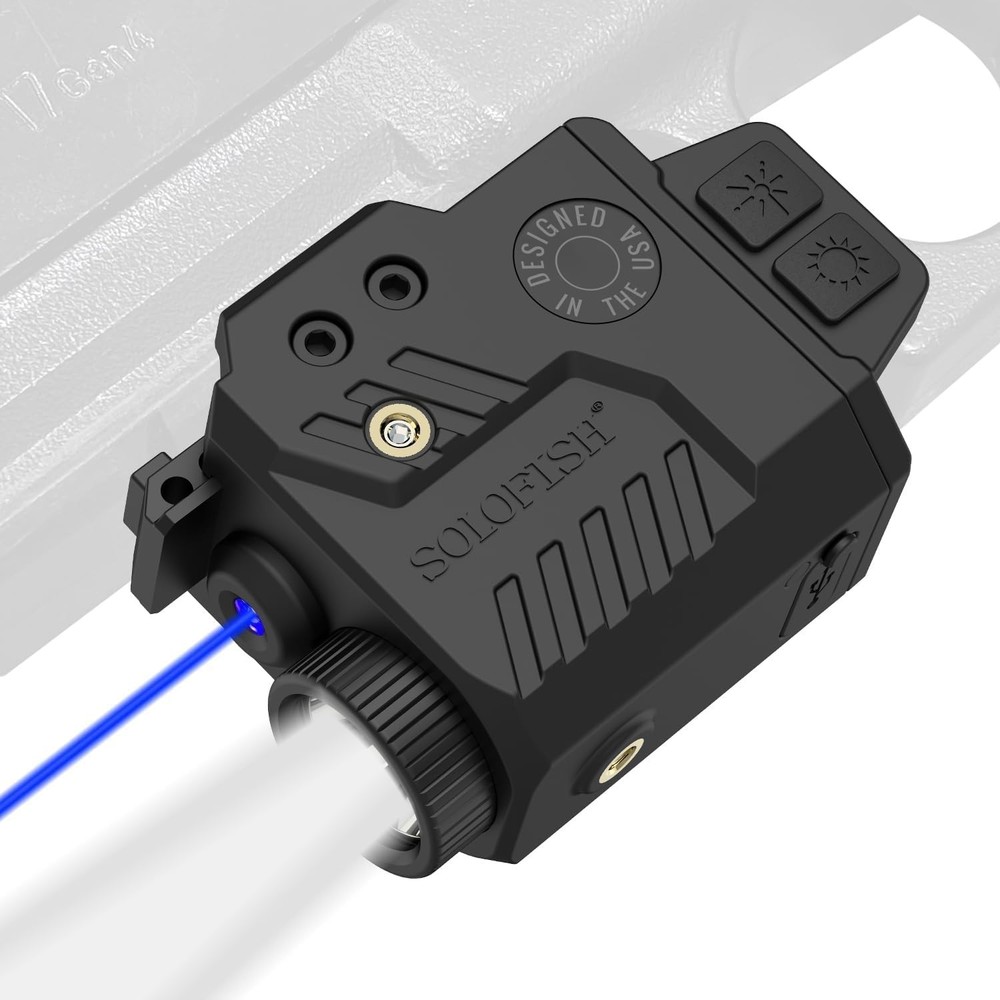 Solofish 800 Lumens Adjustable Light Laser Blue Combo