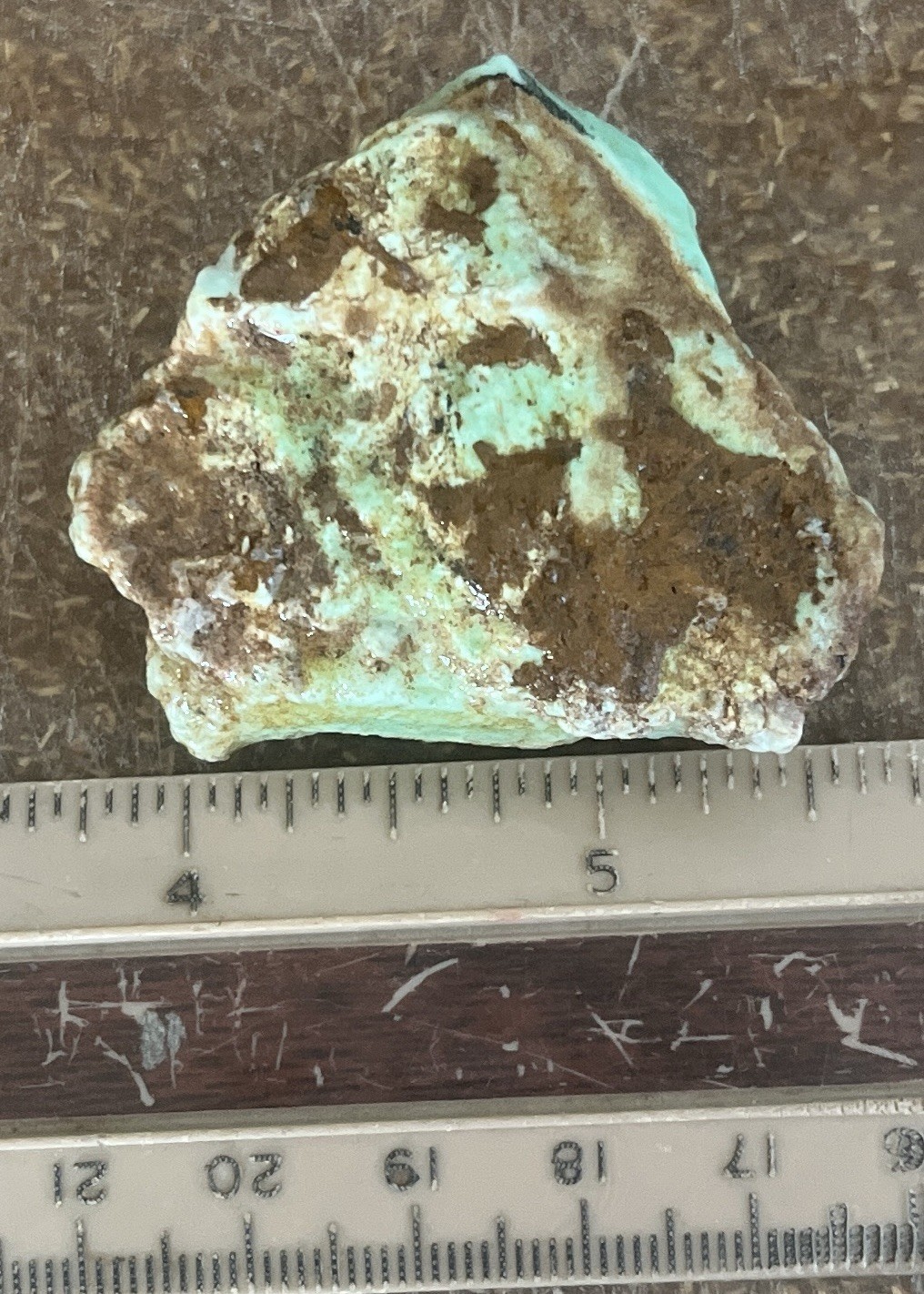 1 Tanzania Chrysoprase Rough Chunk 41grams 41x41x18mm 1.6x1.6x.7"