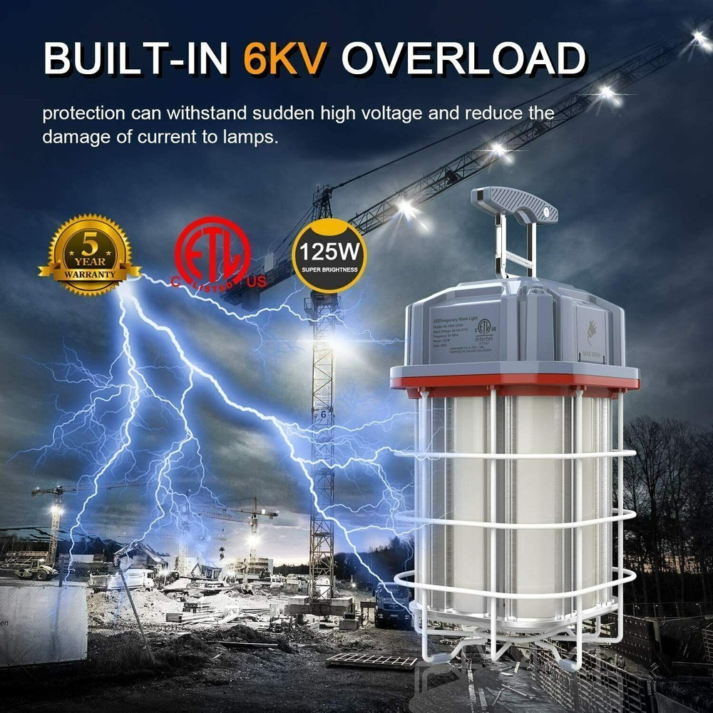 150W LED Temporary Work Lights Construction Light for Job Site High Bay Workshop