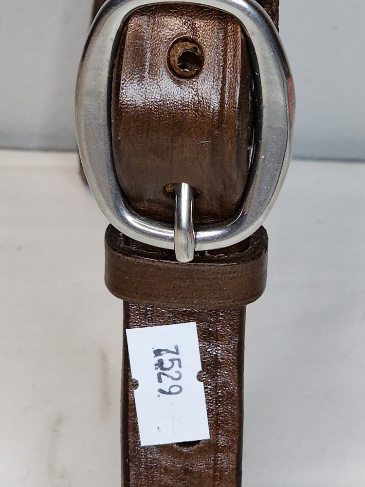 Leather Braided Curb 1"