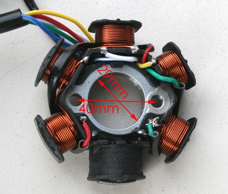 Vitacci Hawk 110cc, ATV Stator Magneto with 6 Coils