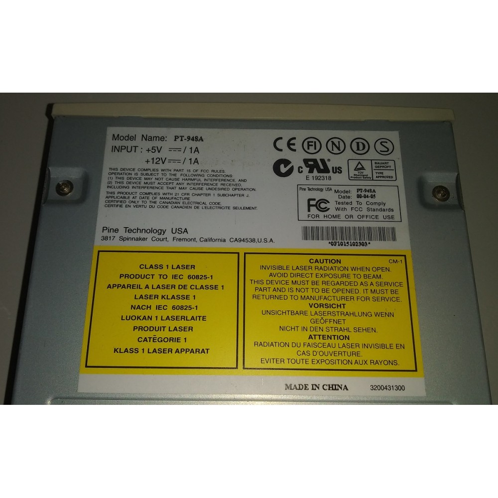 Pine Technology PT-948A 48 X IDE CD-ROM Drive PATA
