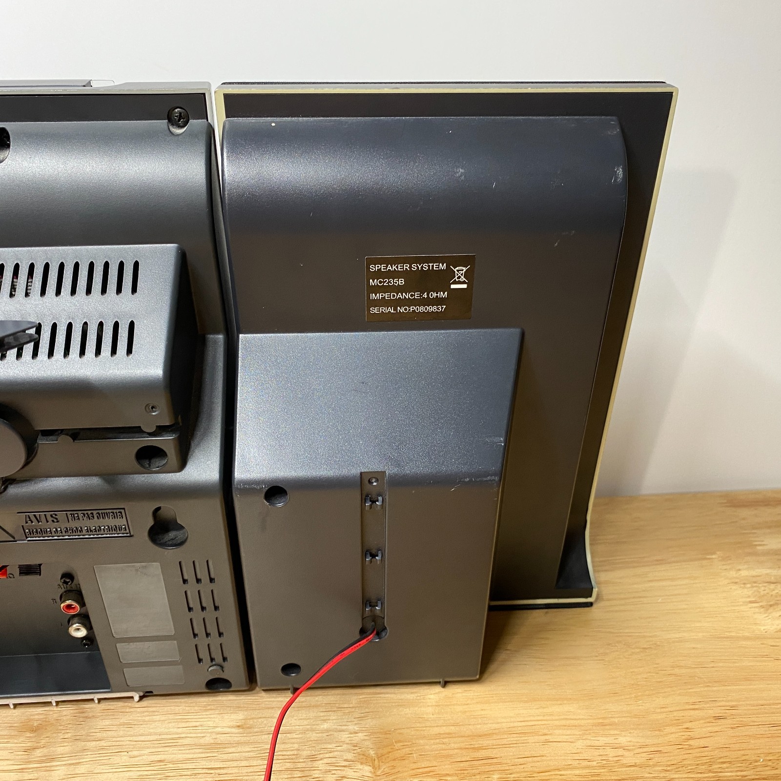 Philips MC235B/37 Micro Shelf Stereo System CD AM/FM w/ Speakers Tested Works