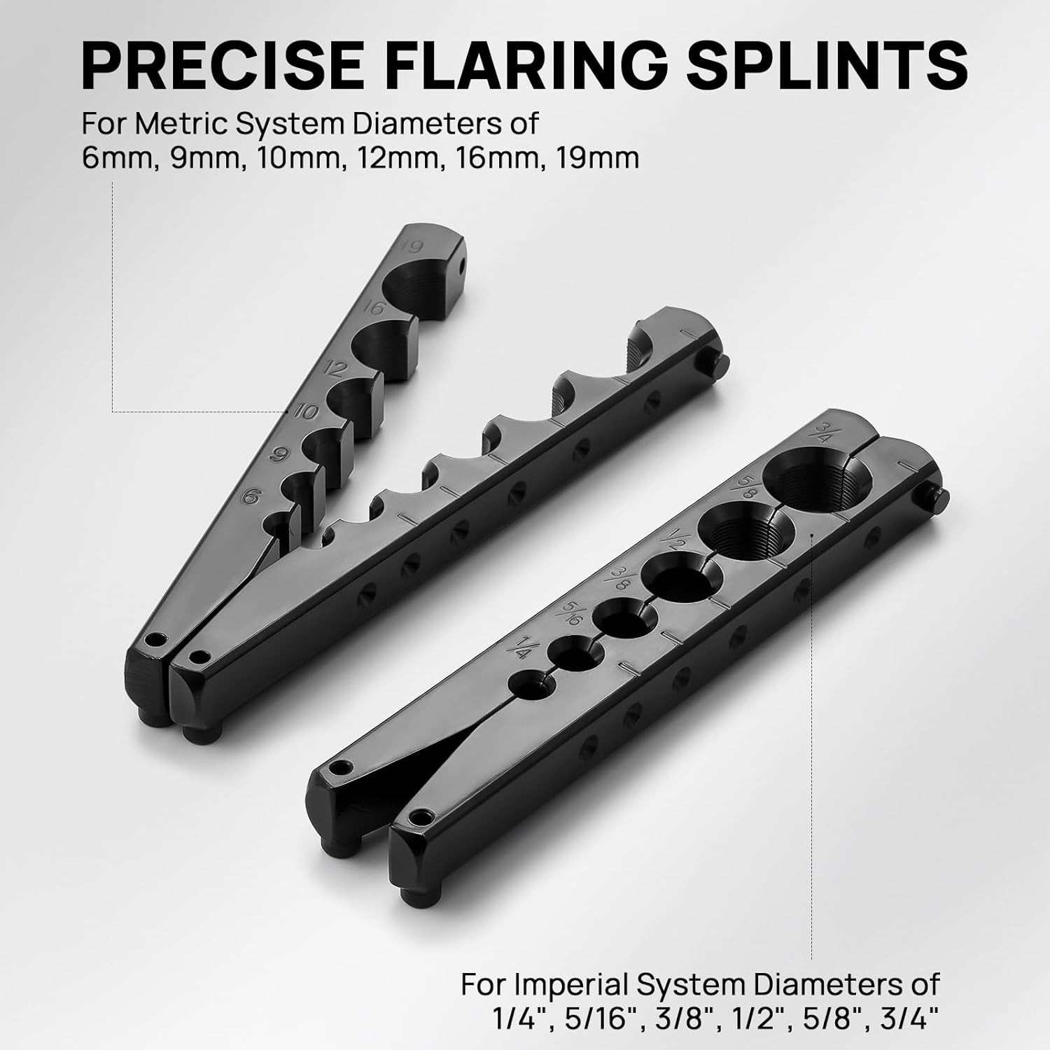 HVAC Flaringtool Kit for 1/4 to 3/4In Pipes, 45 Degree Eccentric Cone Type, 2 Fl