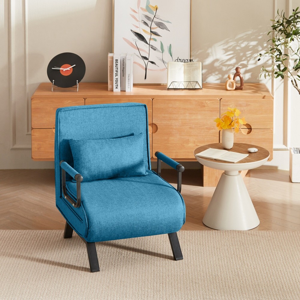 Convertible Sleeper Sofa Bed Single Sofa Bed Folding Sofa Bed with Pillow