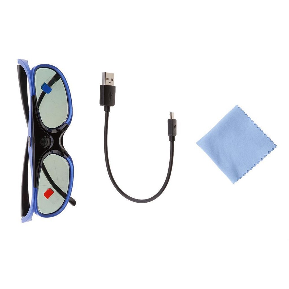 Rechargeable 3D Glasses for DLP-LINK Active Shutter / , New