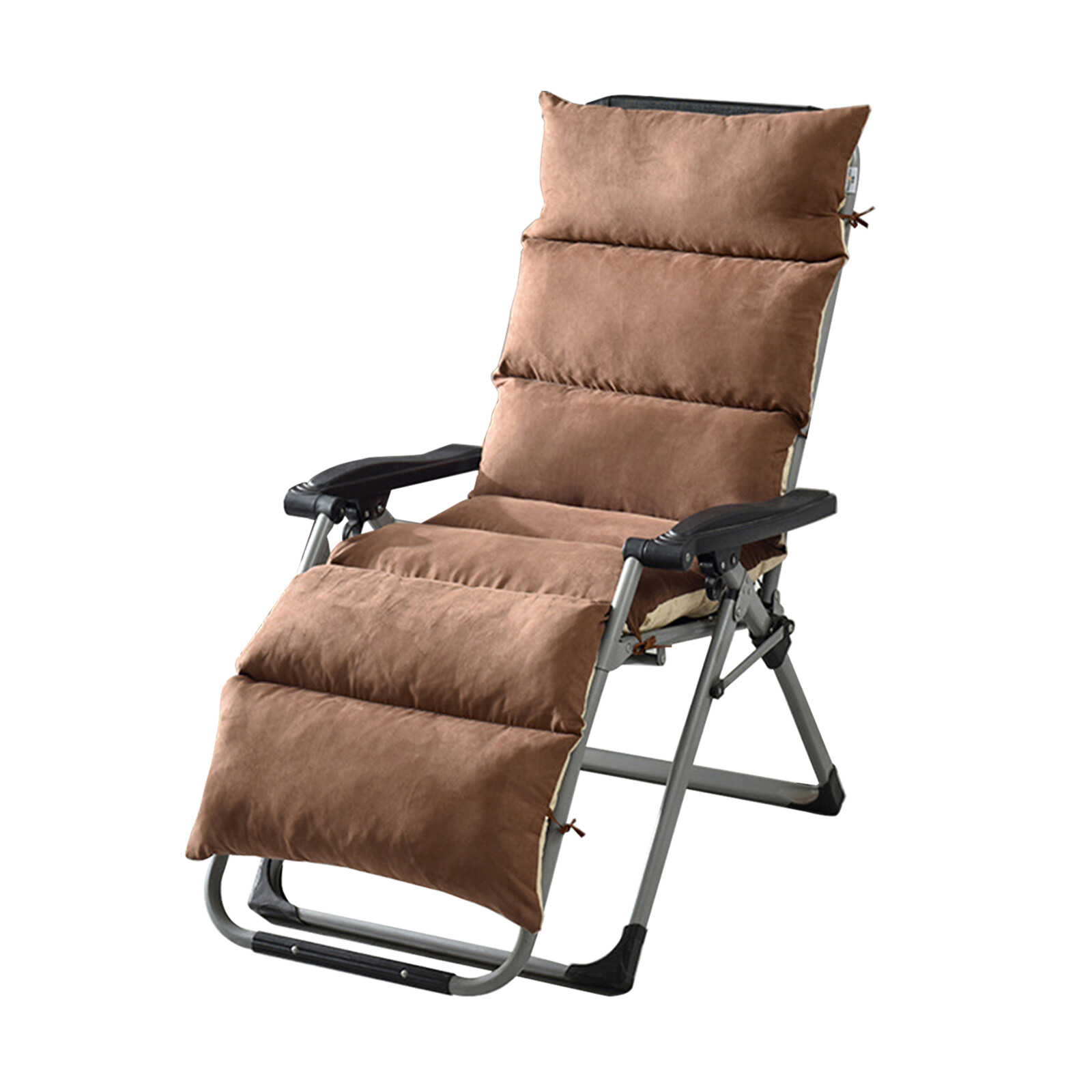 Extra Thick Chaise Lounge Cushion Soft Suede Lounger Mattress 49" 61" 69" Pad