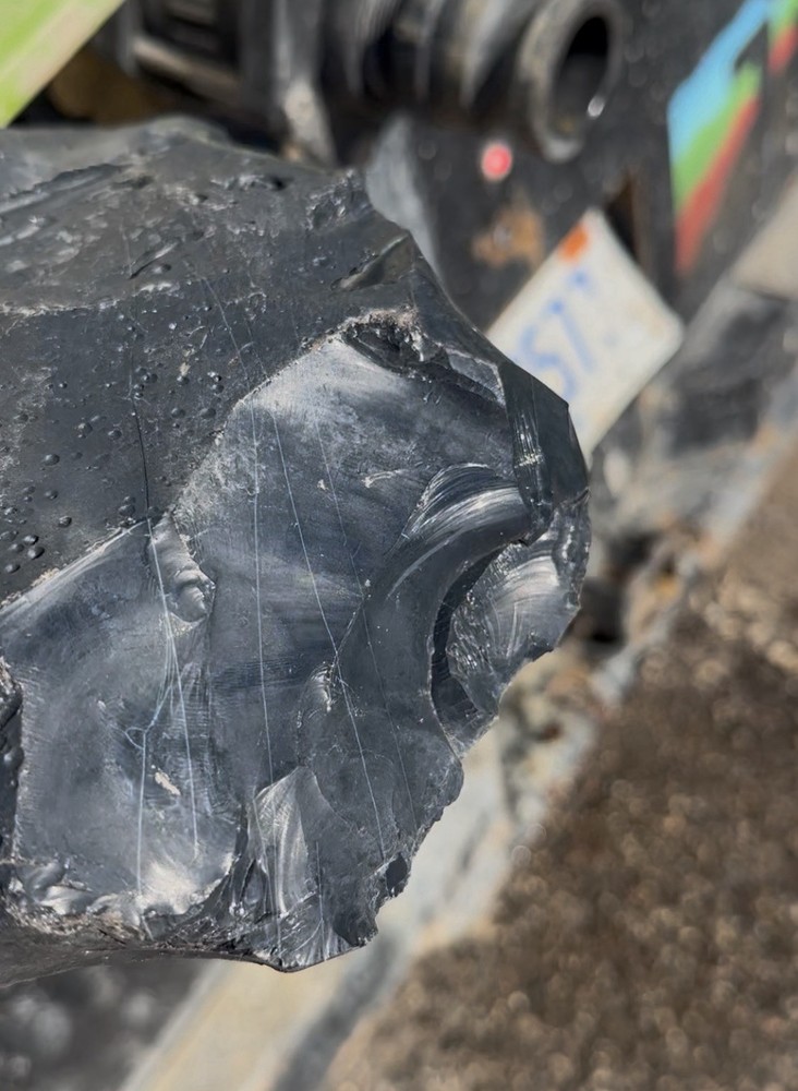 Spiderweb Obsidian Flat And Ready For Knapping