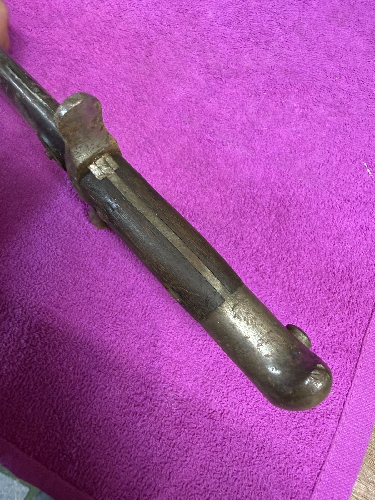 US ARMY PRE WWI US KRAG JORGENSEN BAYONET-DATED 1902-WITH SCABBARD