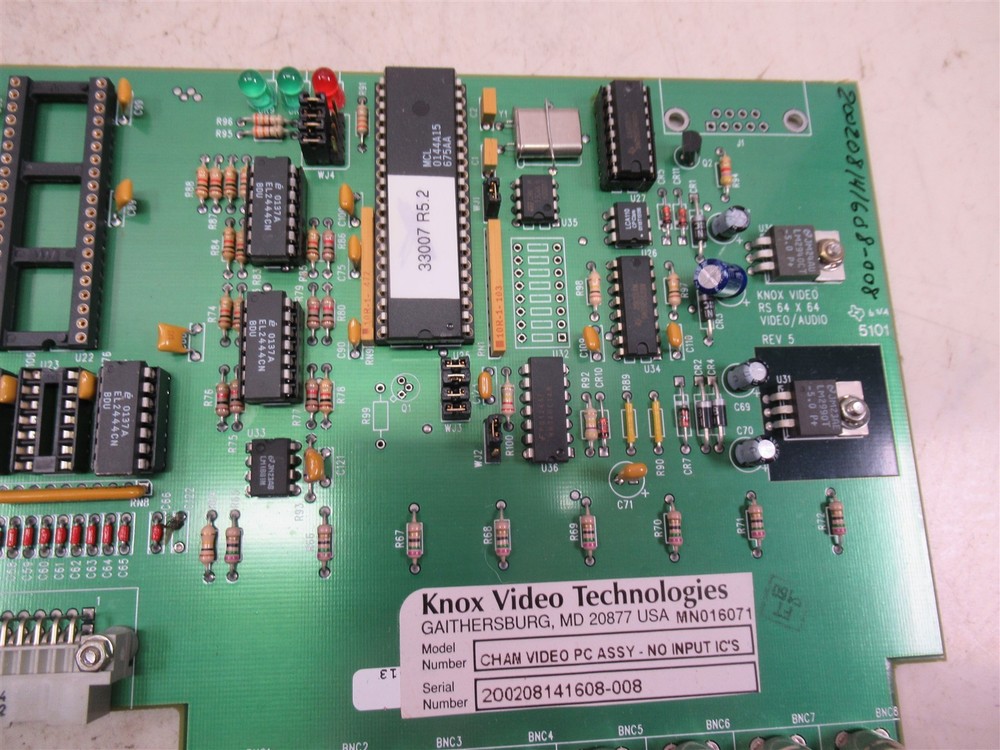Knox Video Technologies CHAM Video PC Assy NO Input IC's CHAM 24x24 VO Matrix