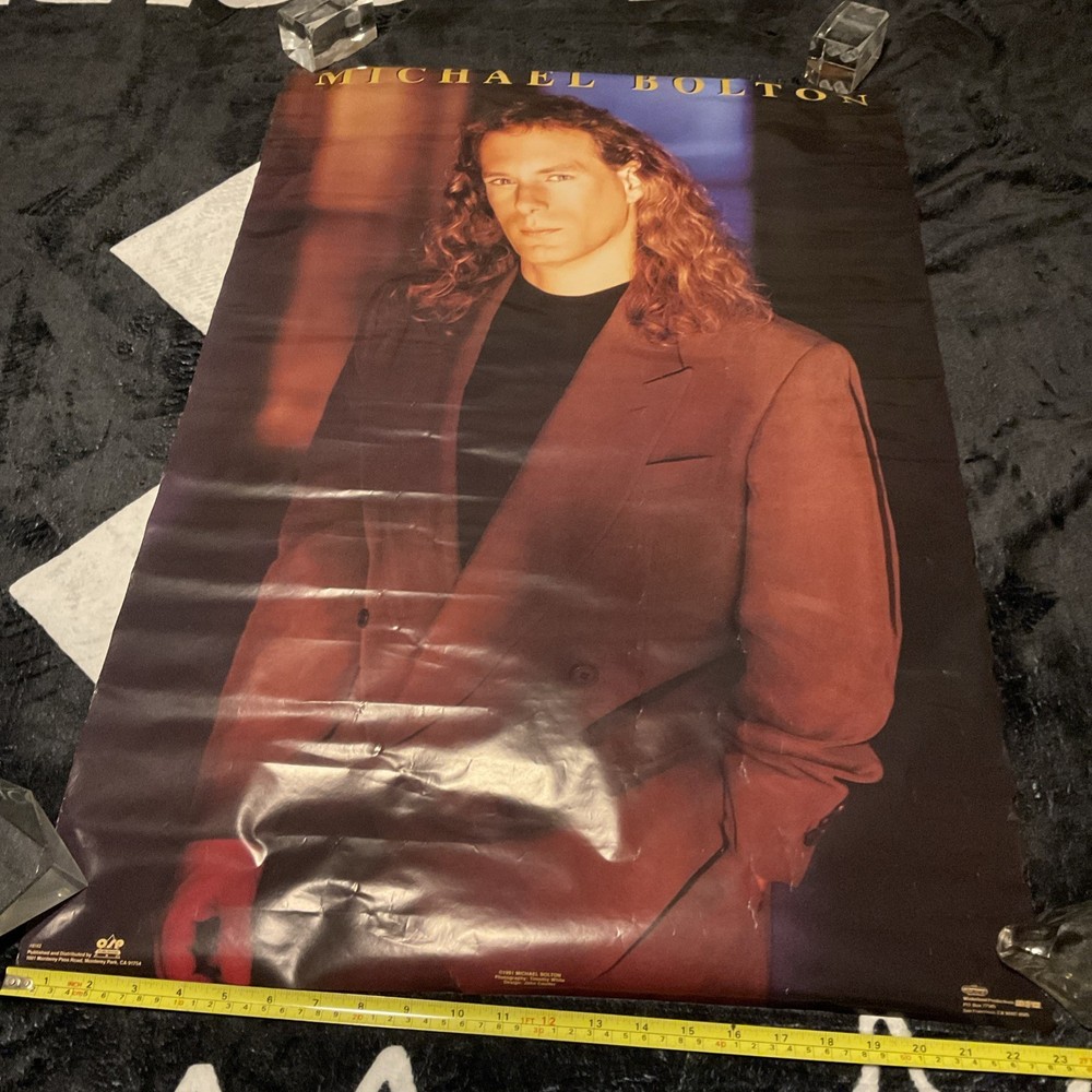 Michael Bolton 1991 Promo Poster Photography By Timothy White OSP publishing